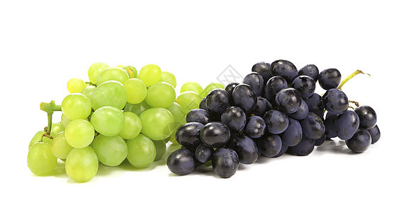黑葡萄和绿葡萄藤蔓健康水果植物美食栽培收成紫色食物葡萄园图片