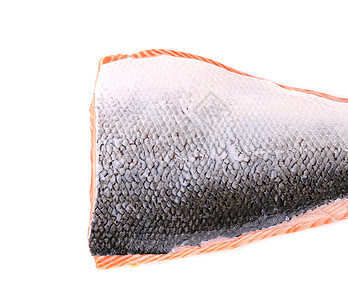近距离的鲑鱼片产品牛扒皮肤红色食物橙子美食鱼片图片