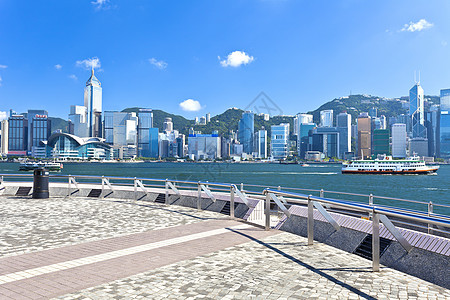 香港港地标旅行金融商业景观游客天际摩天大楼城市场景图片
