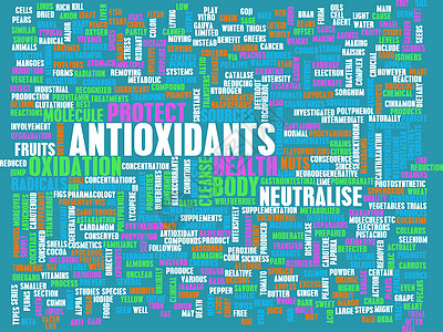 抗氧化剂尖端预防营养氧化疾病概念氧化物词云医疗药品图片