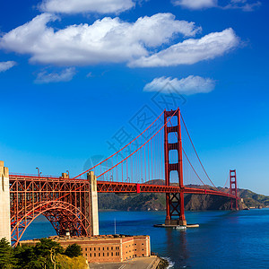 金门金门桥 旧金山大桥 来自加利福尼亚州普里西迪奥要塞海洋市中心城市旅行景观交通电缆悬崖建筑物图片