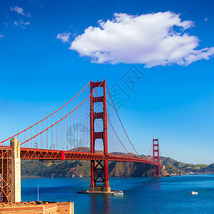 金门金门桥 旧金山大桥 来自加利福尼亚州普里西迪奥景观蓝色城市建筑物旅游电缆要塞吸引力工程天空图片