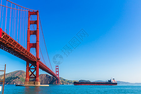 金门金门桥 旧金山大桥 来自加利福尼亚州普里西迪奥蓝色城市吸引力市中心假期景观天际旅行电缆悬崖图片