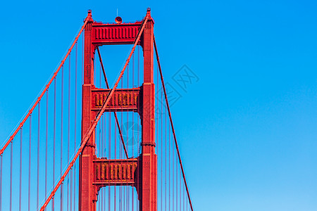 金门大桥在旧金山的详情 加利福尼亚州海洋城市建造吸引力市中心交通地标运输旅行天空图片