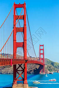 金门金门桥 旧金山大桥 来自加利福尼亚州普里西迪奥旅游景观海洋运输建筑物市中心城市交通工程悬崖图片