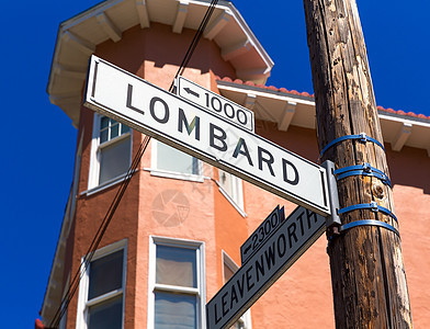 圣弗朗西斯科·隆巴德街在加利福尼亚的标志图片