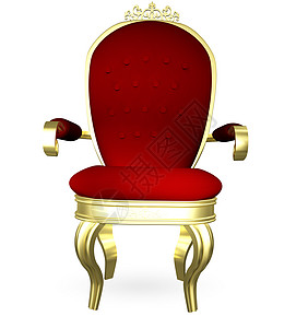宝座王位王座皇家富豪椅子红色家具力量金子天鹅绒图片