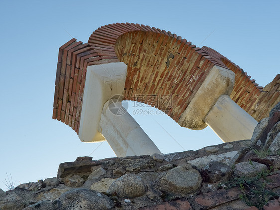 赫拉克莱亚的废墟文化古董艺术历史历史性建筑学考古学大教堂遗产图片