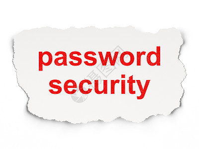 安全概念 纸面背景上的密码安全图片