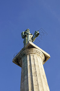 维克多纪念碑胜利者鸽子堡垒观光历史城堡天空建筑学旅游地标图片