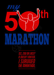 第50次马拉松比赛海报图片