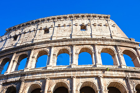 罗马的巨集体育场地标历史性体育馆柱子废墟帝国斗兽场天空建筑学图片