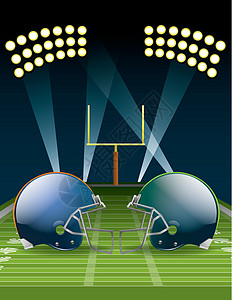 美国足球协会橄榄球体育场猪皮大学投篮照片场地梦幻头盔门柱图片