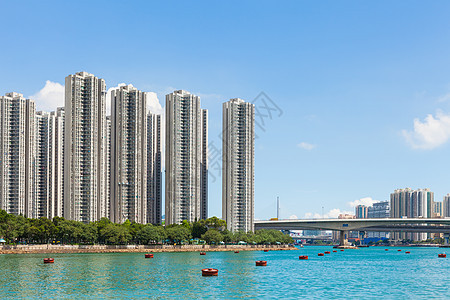 香港居民居住区天际车厢都市海景场景景观住宅渡船风景青衣图片