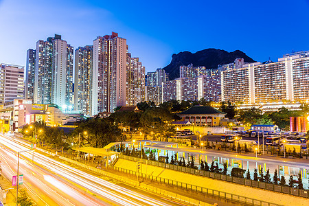 香港九龙区民居区住房速度风景人口场景寺庙天际踪迹狮子建筑图片