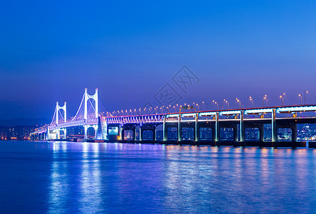 釜山桥和吊桥图片