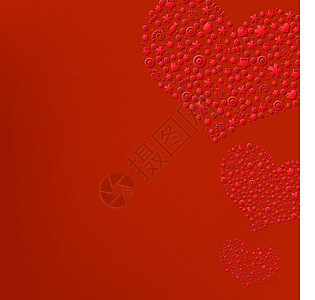 红色红红情人节日卡图片