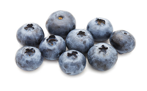 蓝莓饮食靛青营养浆果水果黑色蓝色紫色白色圆形图片