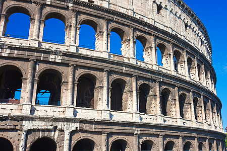 罗马的巨集竞技场论坛蓝色纪念碑剧院建筑地标考古学帝国天空图片