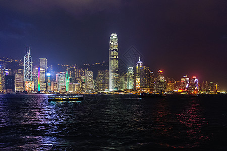 香港之夜摩天大楼场景旅行建筑办公室旅游经济顶峰酒店景观图片