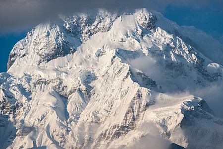 尼泊尔的安纳普尔纳南部旅行风景编队景点环境阳光高度崎岖顶峰明信片图片
