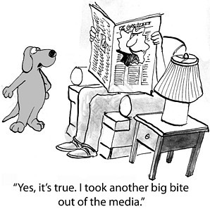 狗和报纸男人兽医漫画男性图片