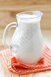 Kefir 克菲尔饮料奶油投手液体水壶营养厨房玻璃牛奶生物图片