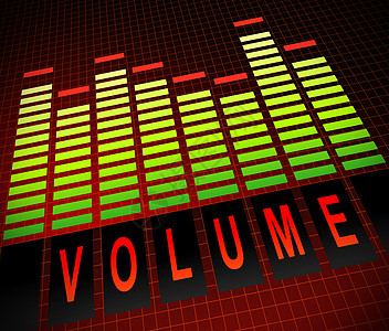 数量概念噪音酒吧均衡器控制技术编辑音乐展示红色响度背景图片