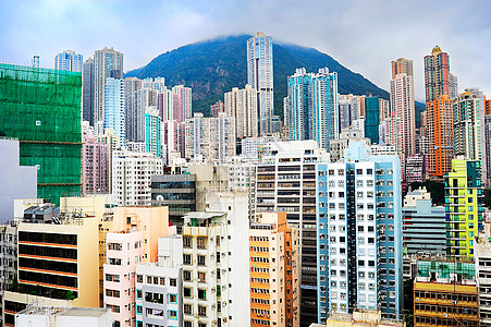 香港人口密度场景建筑公寓天线住宅房子建筑学天际生活商业图片