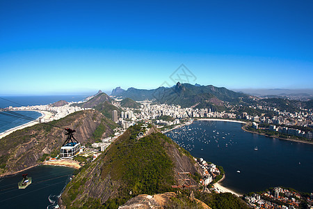 伏塔法奥戈和卡巴卡巴纳景观地标城市海滩风景天际旅行目的地缆车全景图片