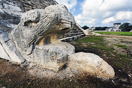 它是一个墨西哥人全景地方雕塑地标脚步建筑学旅行目的地寺庙金字塔图片