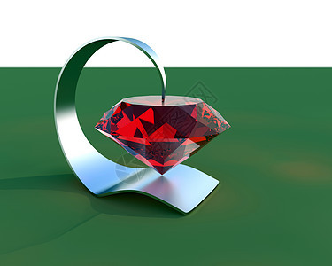 珠宝摘要组成物折射红宝石宝藏心形矿物礼物金子财富魅力反射图片