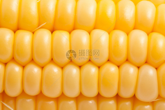 玉米角黄色内核营养食物蔬菜叶子农业生产绿色爆米花图片