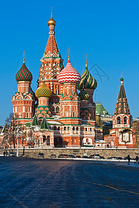莫斯科圣巴西尔大教堂建筑学正方形建筑大教堂中心历史文化博物馆崇拜天空图片