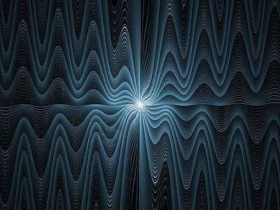 分形沉积的能量设计黑色数学元素光束装饰品射线蓝色中心几何学图片