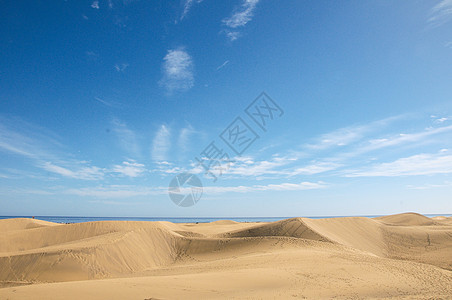 沙丘沙漠质黄色沙漠质地黄沙纹理波浪背景图片