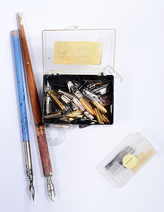 单笔nibs盒子艺术黄铜写作金属书法钢笔工具古董笔尖图片