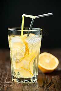柠檬水杯派对立方体液体美食反射茶点水果食物工作室薄荷图片