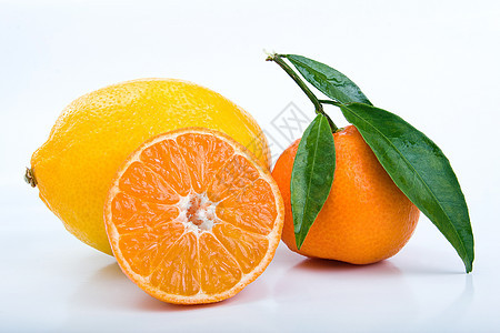 普通话和柠檬果汁水果维生素食物图片