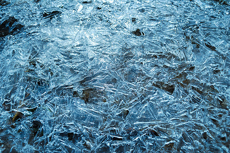 蓝冰天气冻结季节宏观冰块玻璃水晶蓝色图片