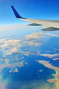 飞机机翼天空客机高度航班海景空气航空公司日落喷射太阳图片