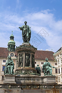 弗朗茨二世皇帝 弗朗西斯二世雕像城堡纪念碑游客雕塑国王遗产帝国地标纪念馆吸引力图片