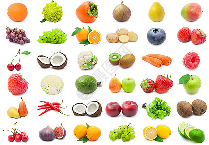 水果和蔬菜玉米黄瓜柠檬李子椰子石榴西瓜香蕉菜花洋葱图片
