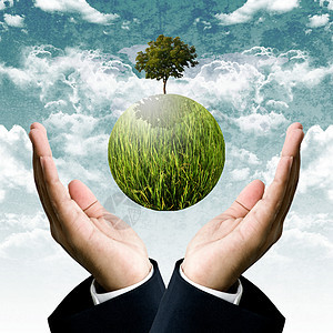 保护地球的可持续商业可持续保护地球概念;图片