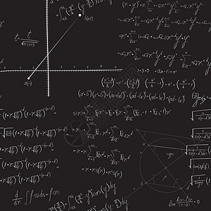数学无缝模式粉笔数字写作阴谋科学几何学功能计算绘画物理图片