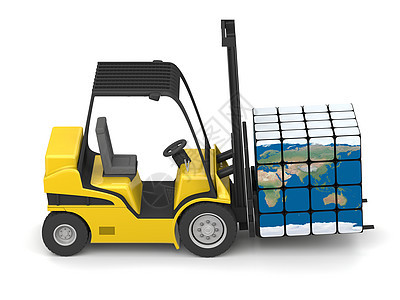 全球运输贮存卡车店铺送货工作船运全世界行星货物托盘图片