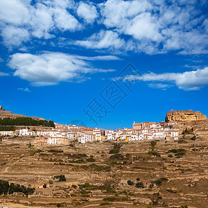 Castellon西班牙的天空建筑物假期农村建筑学旅行城市国家蓝色战神图片