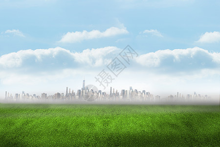 大地上的城市绘图多云计算机天空摩天大楼环境建筑景观图片