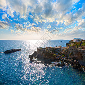 地中海蓝海岛北冰洋地标胰岛蓝色景点波纹支撑太阳海滩旅行环境图片