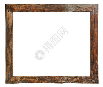 旧木木板镜框木头照片绘画纹理框架效果相框背景图片